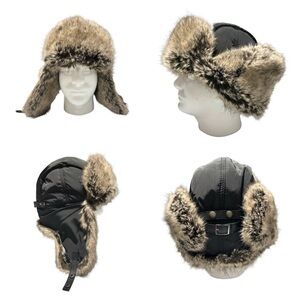 NATHANIEL COLE Faux Fur Trapper Ushanka Arcticcore Gorpcore Winter